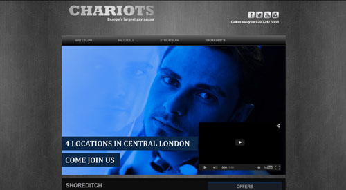 Chariots Gay Sauna Close