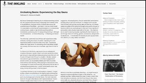 Visitor Writes Gay Sauna Essay Visitor Writes Gay Sauna Essay